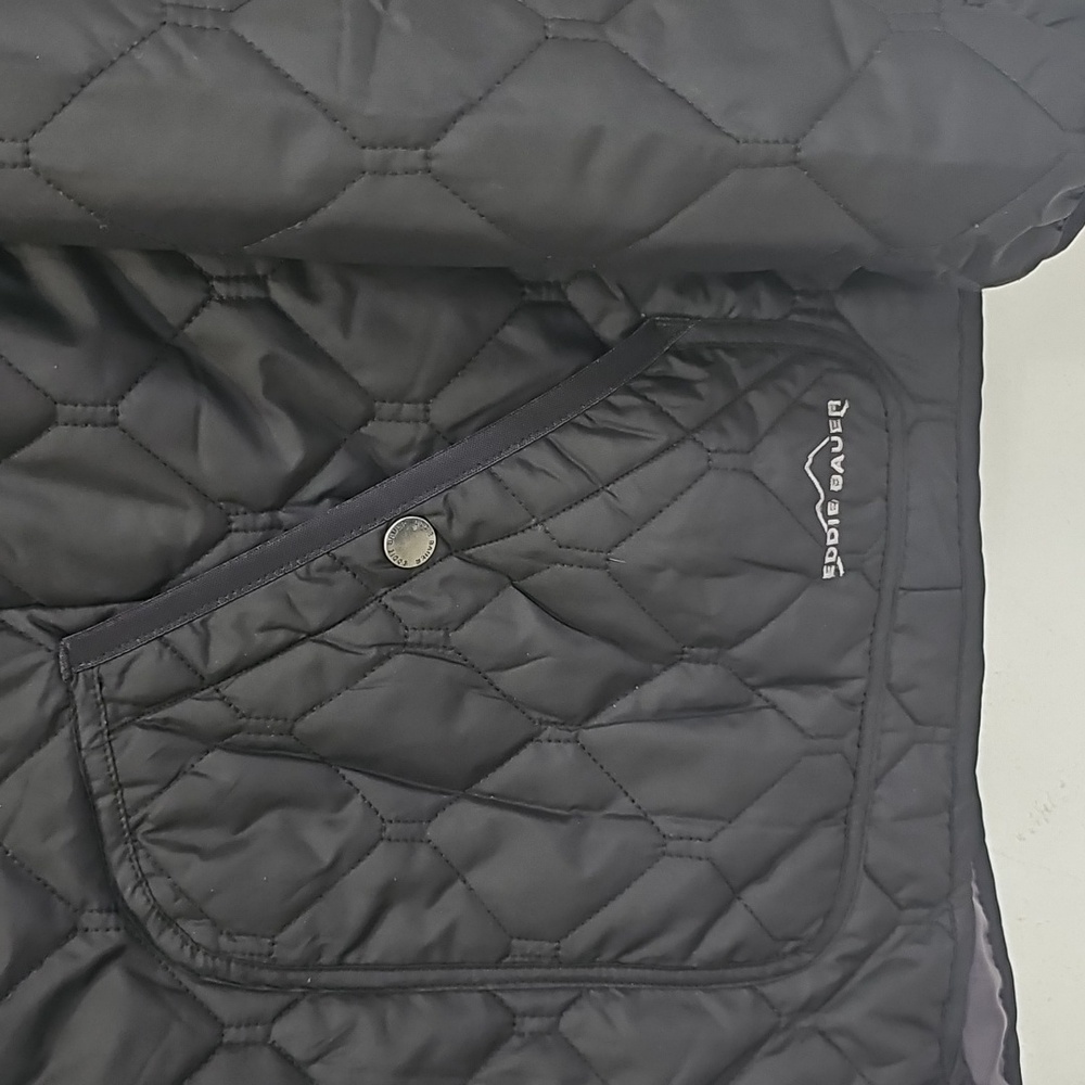 Eddie Bauer Women's Year Round Quilted Field Jacket Black Size Large - Picture 4 of 12